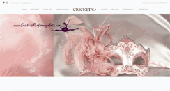 Desktop Screenshot of cricketsperformingarts.com